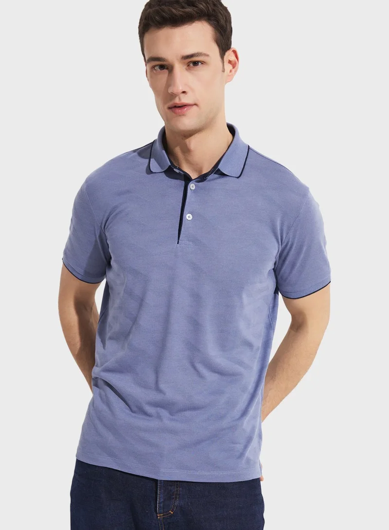 JUNE Essential Slim Fit Polo