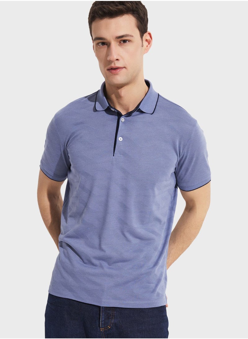 JUNE - Essential Slim Fit Polo - Image 1