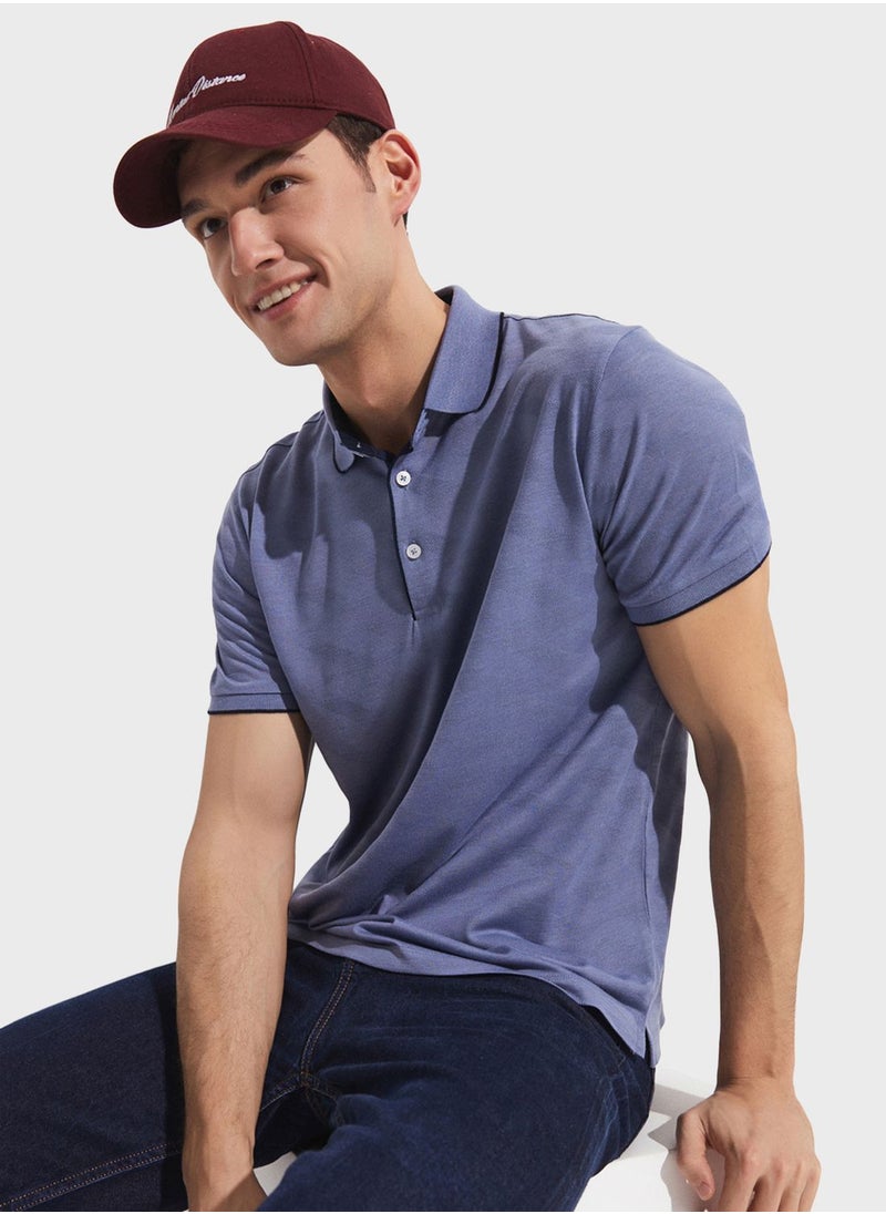 JUNE - Essential Slim Fit Polo - Image 1