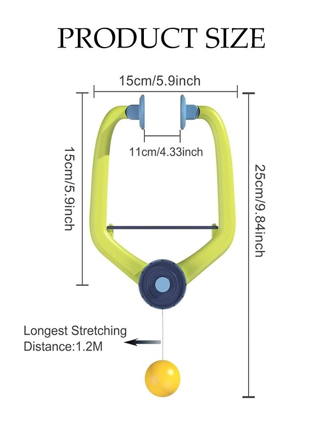 DUNISO Plastic Hanging Table Tennis,Table Tennis Training Set  with Doorway Clip,Ping Pong Rackets and 6 Balls,Portable Indoor Sports Trainers Suitable For Children - Image 2