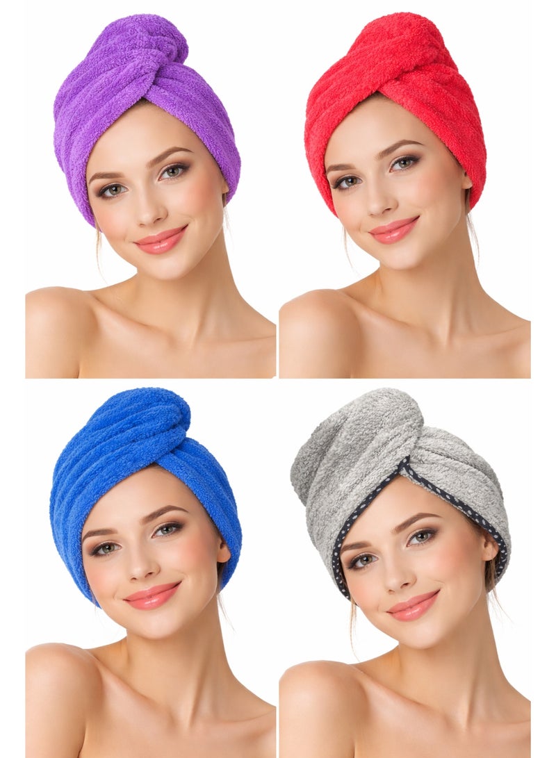 Microfiber Hair Drying Towel Wrap – Quick Dry, Super Absorbent & Lightweight-1 PIECE - Image 3