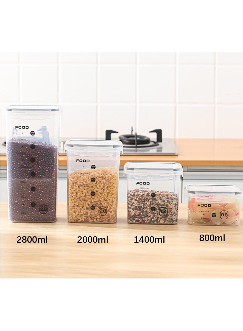 Good Quality Food Storage Container Set!1X800ml, 1X1400ml, 1X2000ml, 1X2400ml - Image 1