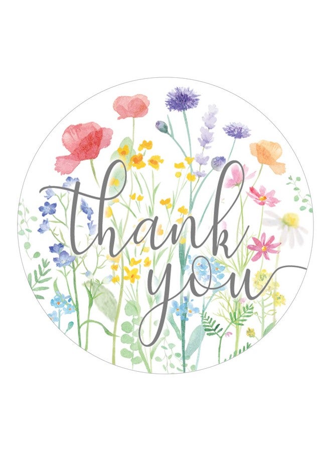 DISTINCTIVS ملصقات حفلة استقبال المولود الصغيرة "زهرة برية" - ملصقات شكر "إنها زهرة برية" - أختام ظرف - ملصقات هدايا حلوى 1.75 إنش - 40 ملصق - مستلزمات ذات طابع "إنها فتاة" - Image 1