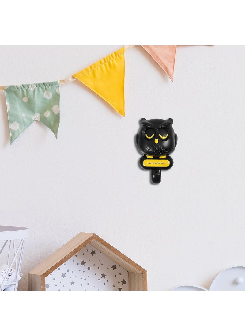 Voltoma Voltoma Self Adhesive Wall Hooks Cute Bird Hook Automatic Open Close Eyes Creative Wall Hook Suitable for for Childrens Room Wall Decoration Multicolor Pack of 2 Cute Hook  - Image 2
