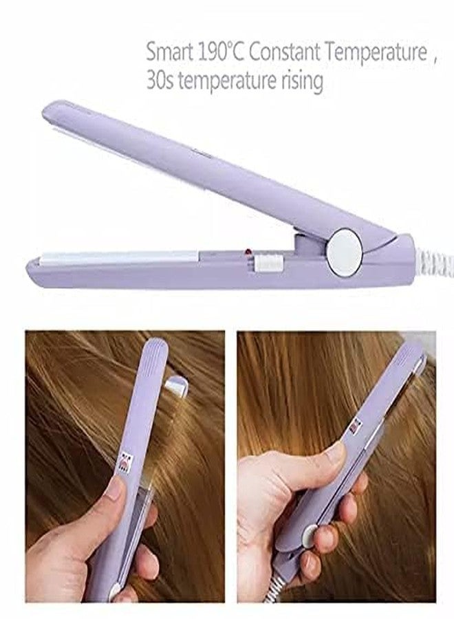 PEAKTASTE Professional Mini Hair Styler | Ceramic Plate Hair Straightener & Curler | Dual-Purpose Compact Travel-Friendly Styling Tool | Fast Heating, Anti-Frizz & Saree Pleat Straightener for Girls & Women - Image 3
