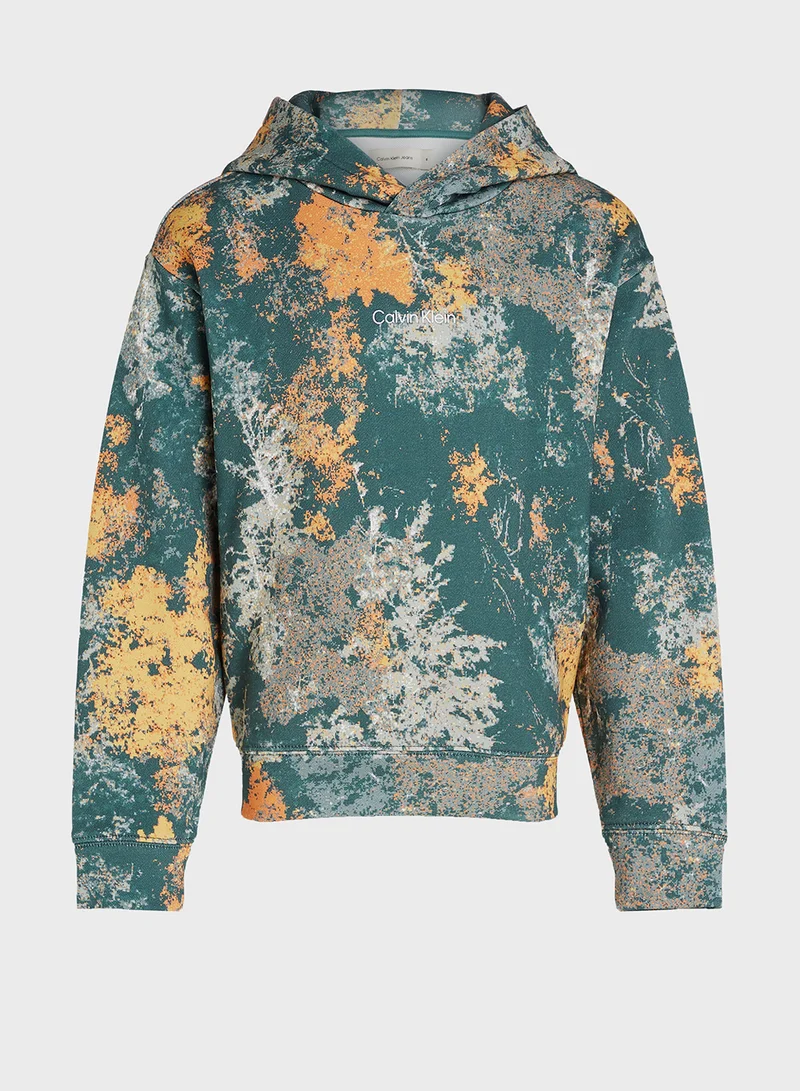 Calvin Klein Jeans Kids All Over Printed Hoodie
