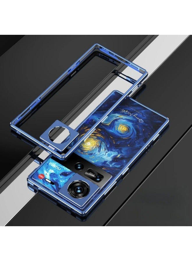 general Compatible with Nubia Z70 Ultra Metal Frame Phone Case Drop Resistant Case Compatible with Nubia Z70 Ultra - Image 1