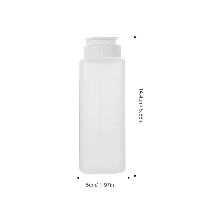 200ml Leakproof Oil Dispenser Squeeze Bottle With Scale Reusable Kitchen Condiment Container For Precise Dressing Control - Image 2