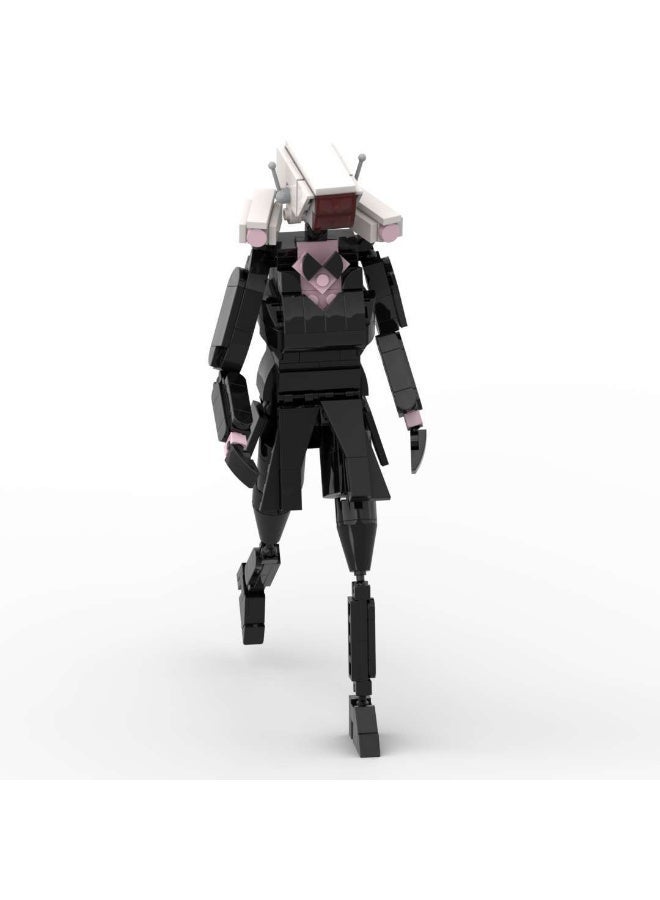 981PCS Female Character Building Blocks | Super Speaker, Surveillance & TV Personality Creative Model Set - Image 3