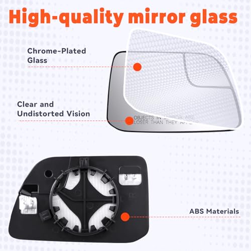 Osakesukar Passenger Side Mirror Fit For Ford Edge 2011 2012 2013 2014 Heated Power Adjustable OEM Fit (Right Side, No Blind Spot) Replace BT4Z17683JA CA1Z17683AAPTM CT4Z17K707C - Image 2