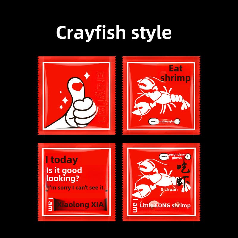 200 Mini Packs Disposable Gloves for Food New Crayfish Pearlescent 200 Bag (2 Pack) 