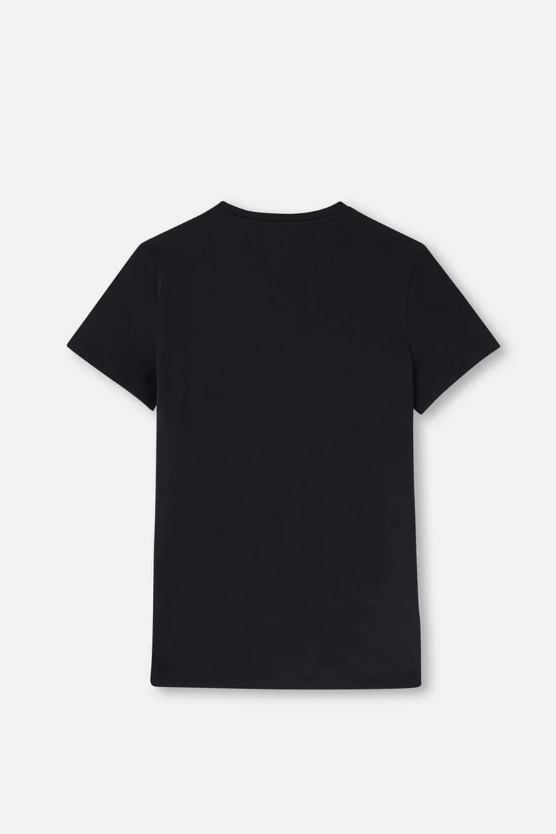 داجي Black D5120 Compact O Neck T-Shirt 2-pack