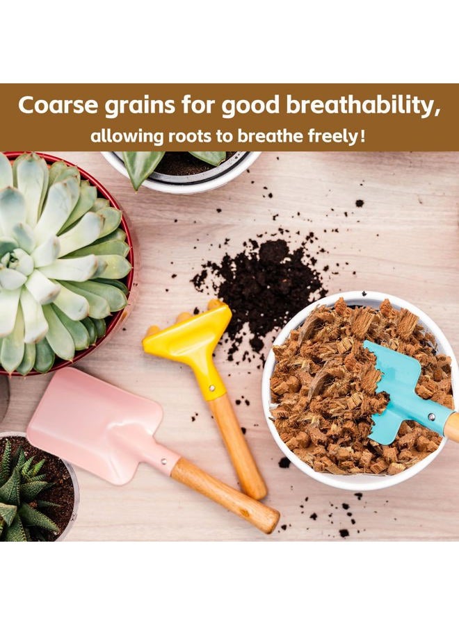 Riare 10LBS Coco Chips Substrate for Plants- 100% Organic Coconut Husk Chips with Low EC and pH Balanced, High Expansion Coconut Substrate Coco Husk Mulch for Garden Flowers, Herbs, Planting - Image 5
