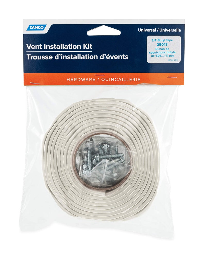 Camco 25013 Universal Vent Installation Kit with Butyl Tape - Image 5