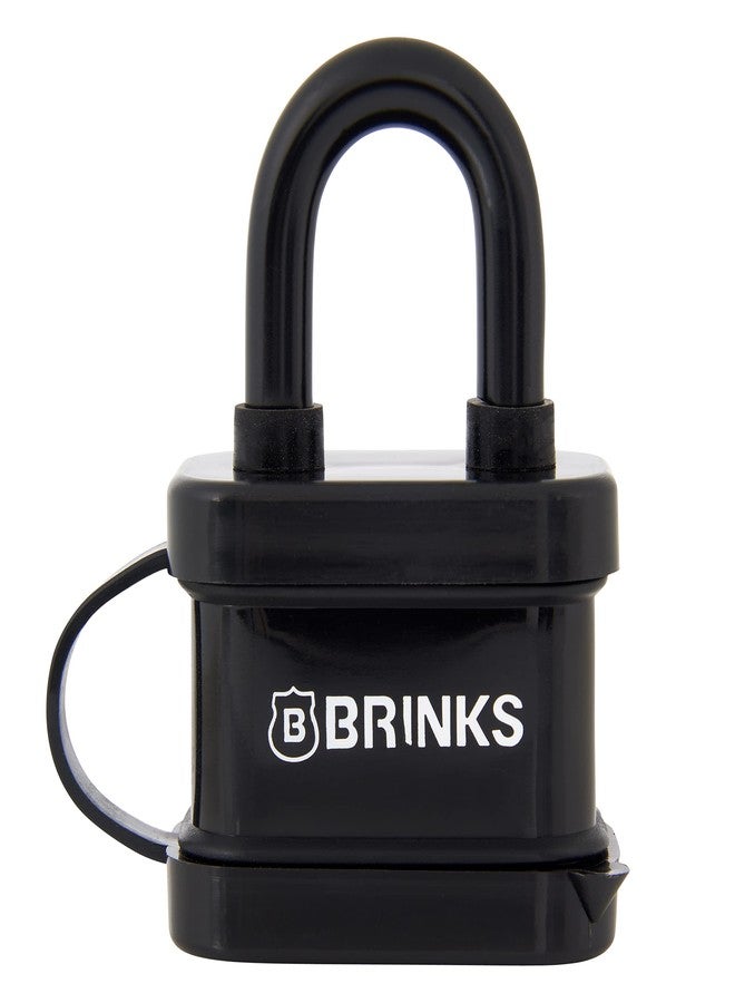 BRINKS - 40mm Laminated Steel Weather Resistant Padlock, 3-Pack - Vinyl Wrapped and Chrome Plated with Hardened Steel Shackle - Image 5