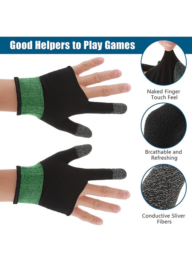 Depend 1 Pair Mobile Phone Gaming Sweat Proof Finger Cover For Pubg Non Scratch Sensitive Touch 360° Fit Comfortable And Breathable Screen Gaming Finger Thumb Sleeve Gloves - Image 3