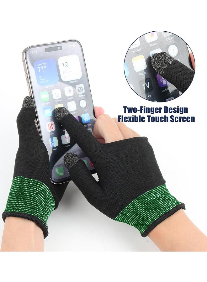 Depend 1 Pair Mobile Phone Gaming Sweat Proof Finger Cover For Pubg Non Scratch Sensitive Touch 360° Fit Comfortable And Breathable Screen Gaming Finger Thumb Sleeve Gloves - Image 4