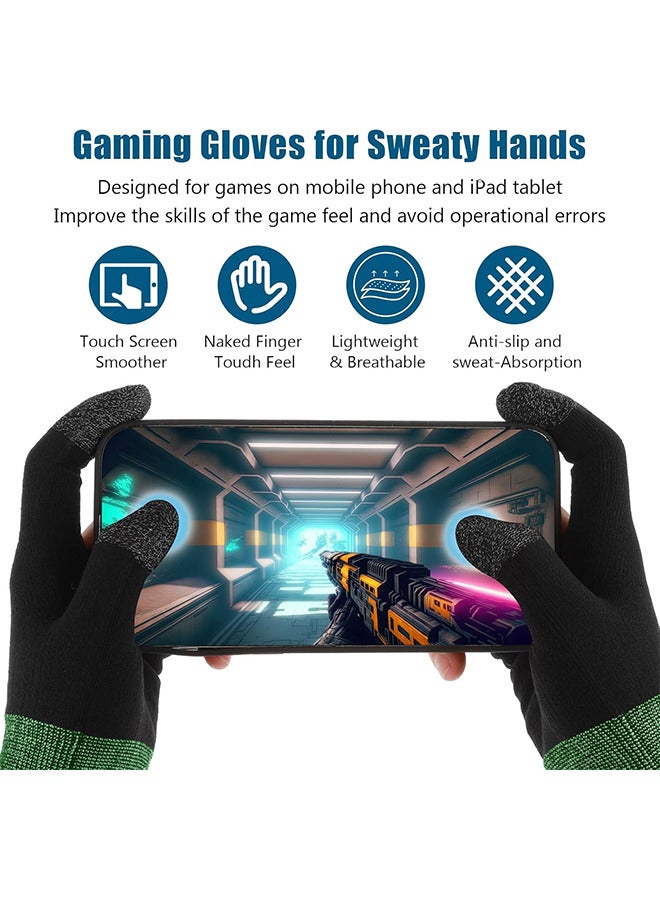 Depend 1 Pair Mobile Phone Gaming Sweat Proof Finger Cover For Pubg Non Scratch Sensitive Touch 360° Fit Comfortable And Breathable Screen Gaming Finger Thumb Sleeve Gloves - Image 5