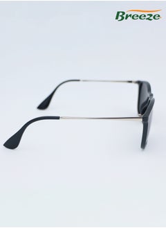 Breeze Polarized Sunglasses for men and women Eye UV protection Retro frame Black eyewear  - Image 3