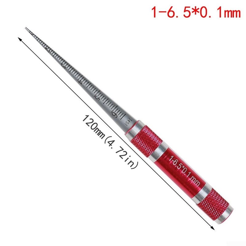 Aperture Gauge Set Measuring Hole Size 1 6 5mm to 15mm with Engraved 0 1mm Scale - Image 3