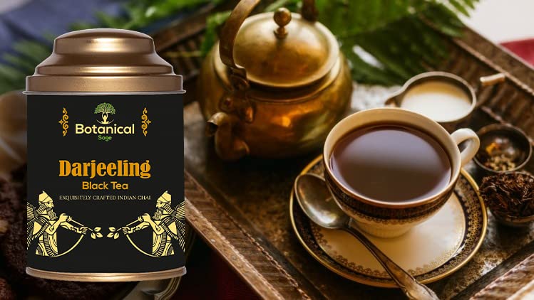 Botanical Sage- Darjeeling Black Tea 100g With Free Tea Infuser | Selected | Luxury Tea - Image 3
