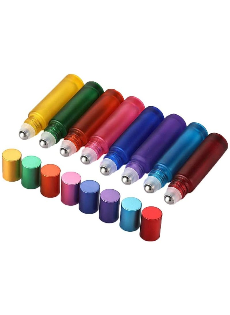 Oasisgalore - Portable Refillable Rollerball Perfume Bottle, Empty DIY Roll-on Bottle for Travel, Colorful Design - Image 1