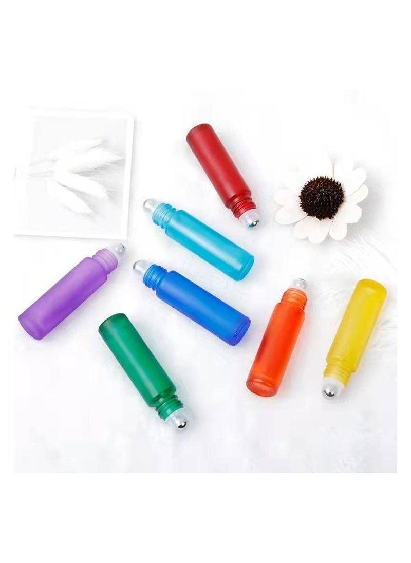 Oasisgalore - Portable Refillable Rollerball Perfume Bottle, Empty DIY Roll-on Bottle for Travel, Colorful Design - Image 1