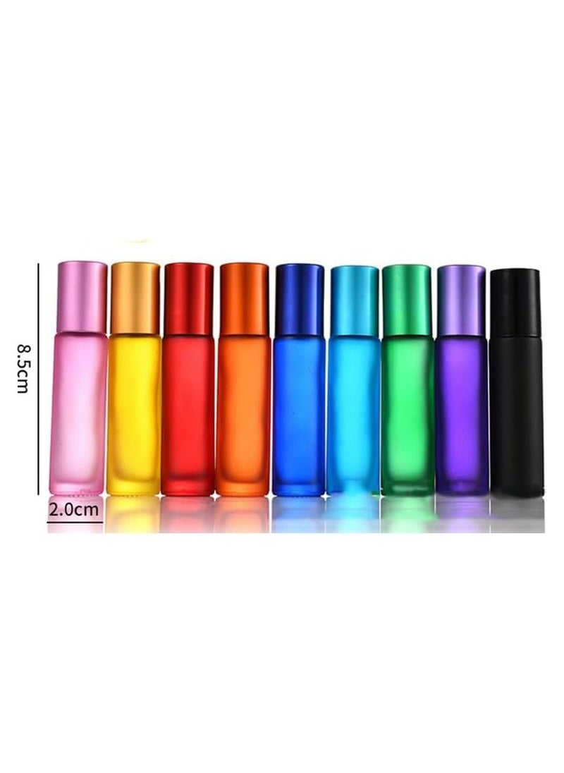 Oasisgalore - Portable Refillable Rollerball Perfume Bottle, Empty DIY Roll-on Bottle for Travel, Colorful Design - Image 1