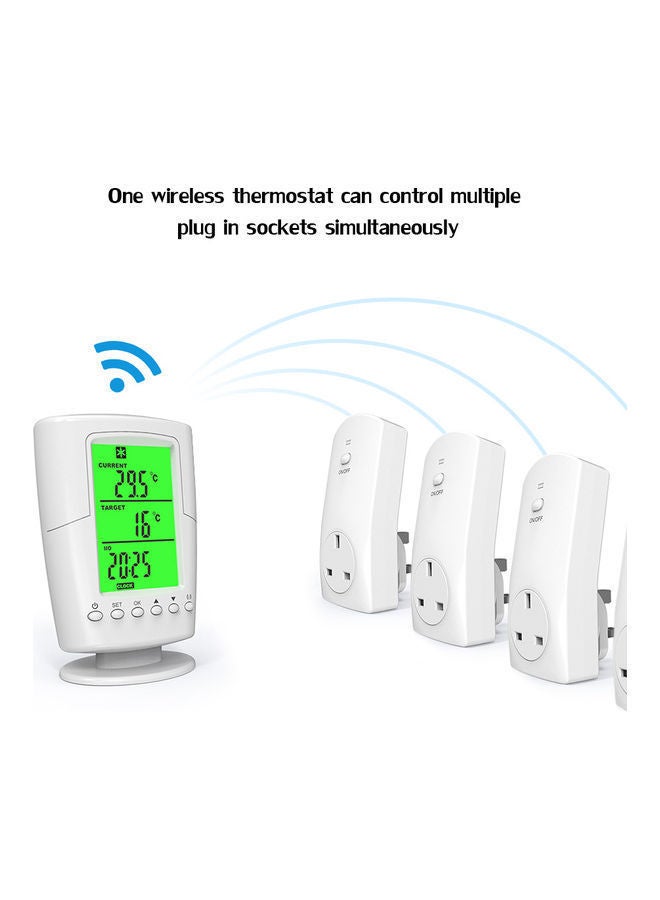 NIBEMINENT Plug-In Socket with LED Indicator White  - Image 4