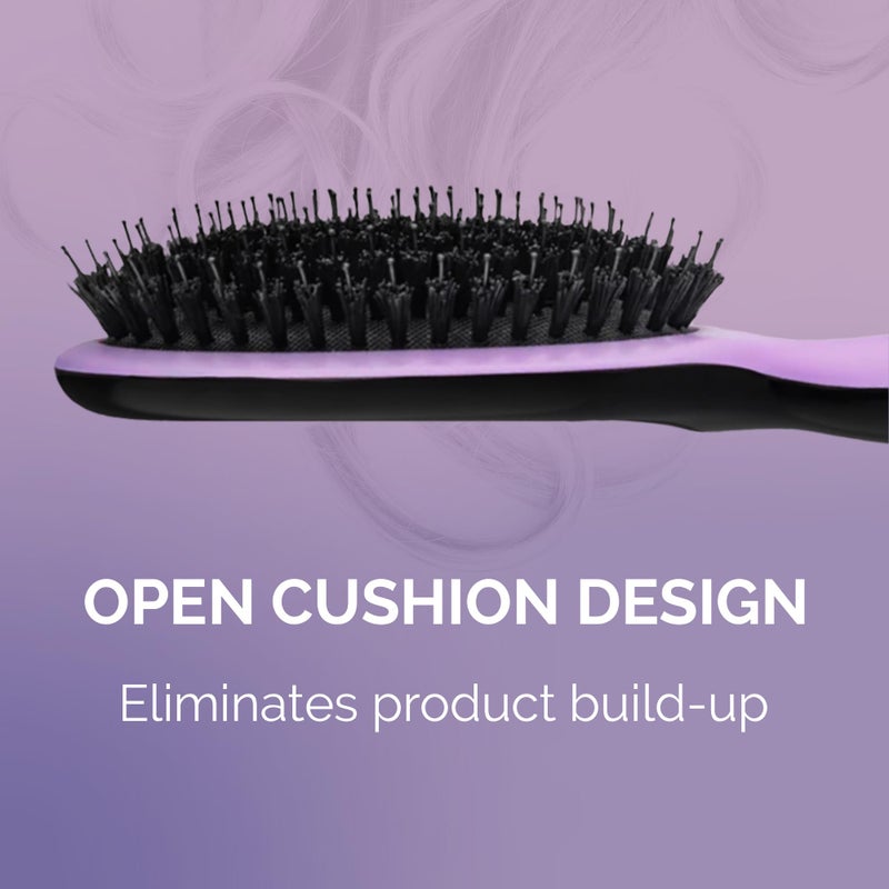 Curl Keeper Styling Brush - Gently Distributes Products and Oils from Roots, Deep Bristles for Thick Hair - Lightweight Hair Accessory - Image 4