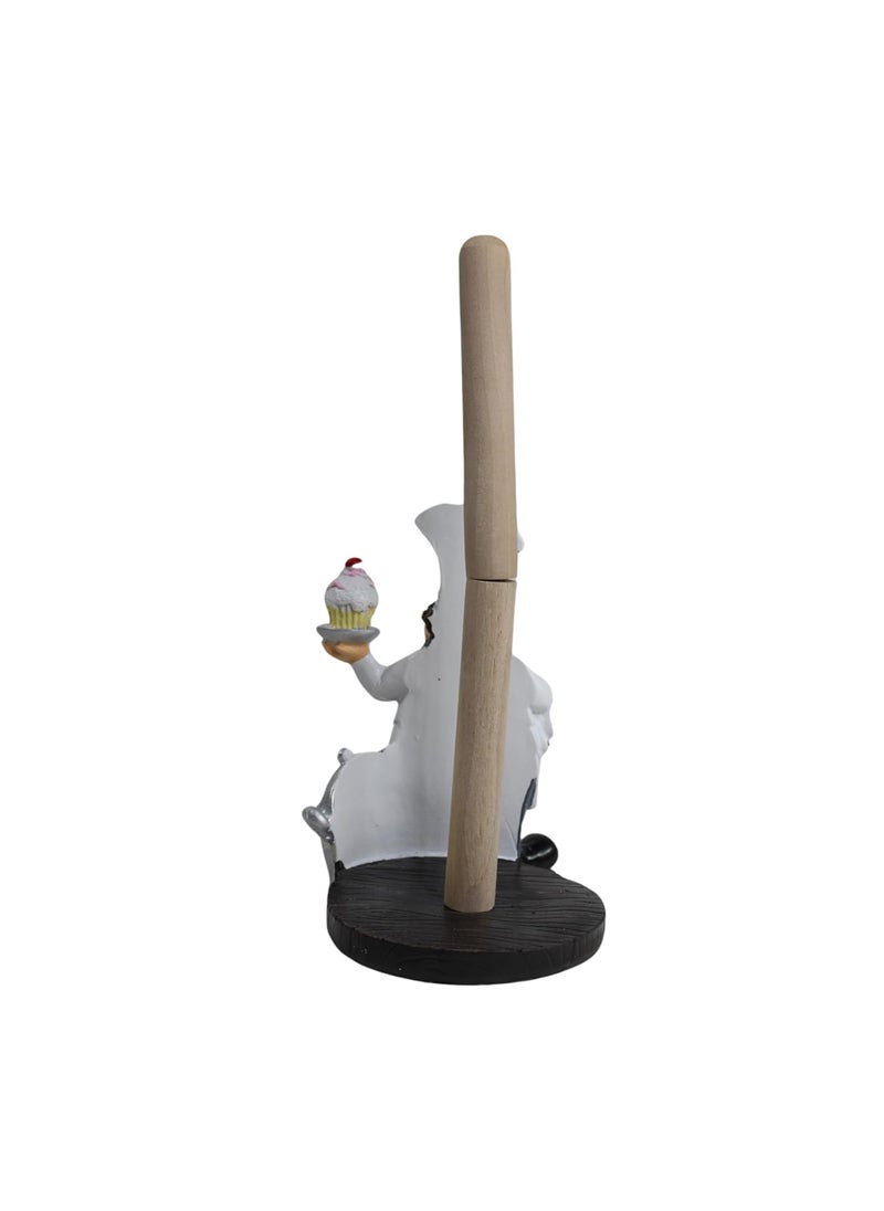 Wonderland - Wonderland Chef with Cake Tissue Roll (Home Decor, Kitchen Decor, Chef Figurine) - Image 1
