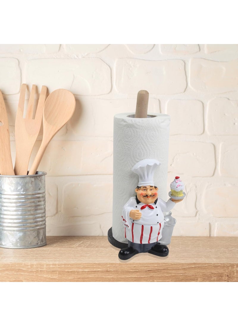 Wonderland - Wonderland Chef with Cake Tissue Roll (Home Decor, Kitchen Decor, Chef Figurine) - Image 1