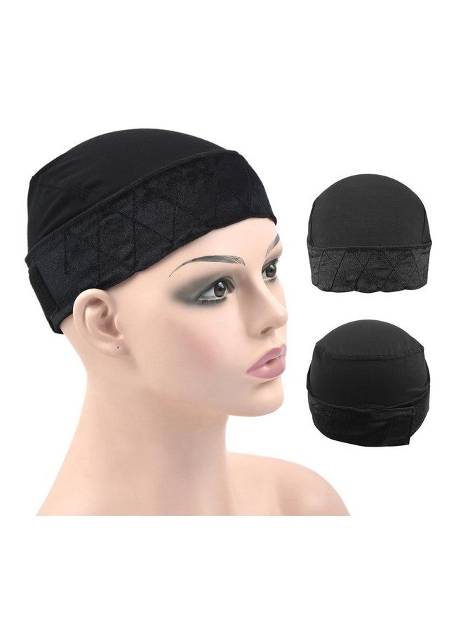 YTBYT Wig Grip Cap For Women Wig Grip Bands With Cap 2-In-1 Adjustable Comfortable Wig Caps For Lace Front Wig (Black) - Image 1