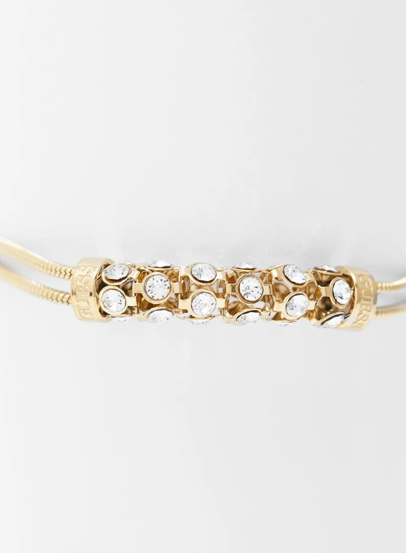 GUESS Mid Coil & Crystals Double Bracelet