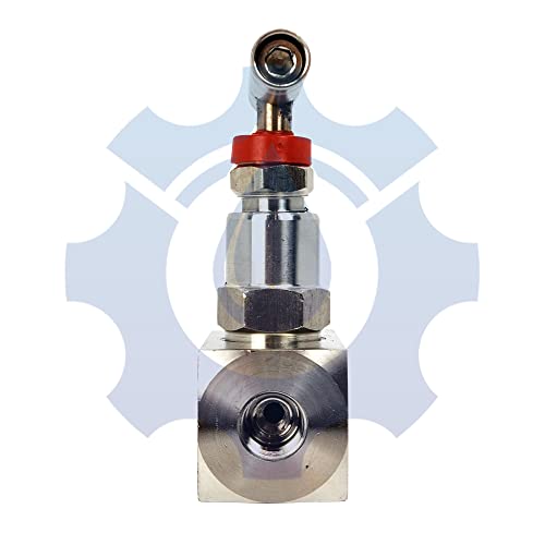 RFS Stainless Steel 316 Straight Needle Valve, 1/4" NPT Female Connection, up to 6000 PSI, 2 Port Heavy Duty Industrial Hydraulic Flow Control Valve for Piping Needs - Image 3