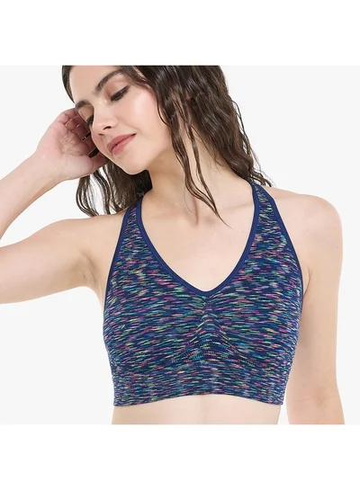 هينز هانز حمالة صدر نسائية Get Cosy Racerback - Navy Space Dye - مقاس كبير