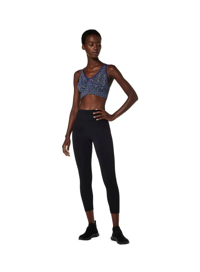 Hanes Hanes Womens Get Cosy Racerback Bra in the Navy Space Dye Large