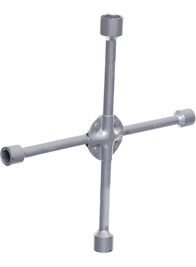 Heavy Duty 4-Way Car Wheel Lug Wrench – Cross Wrench with Bolt Nut Support - Image 1