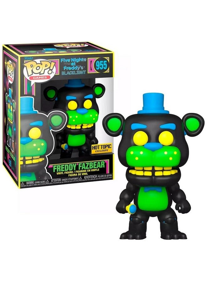 Funko Five Nights at Freddy's Pop Games Freddy Fazbear Blacklight Vinyl Figure Hot Topic Exclusive