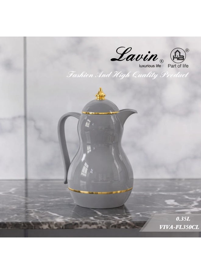 Lavin Arabic Dalla/Capacity 350ml/Glass inner Thermos/Tea&Coffee(kawa)/HB