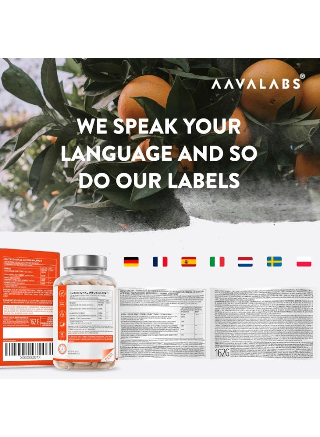 AAVALABS Natural High Strength Vitamin C 1000mg ,to supports Immune Function ,180 capsules - Image 5