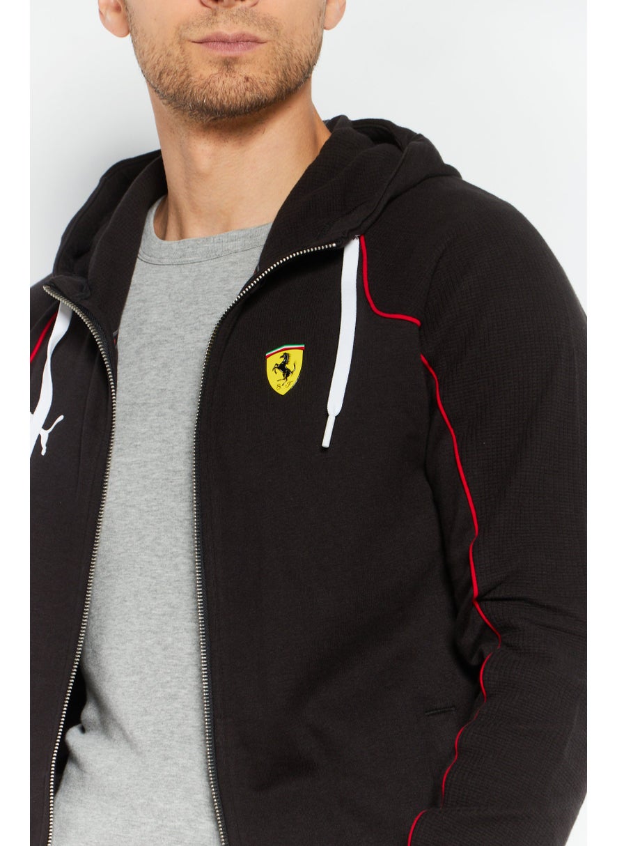PUMA Men Sportswear Fit Long Sleeve Outdoor Sweatshirt, Black  - Image 3