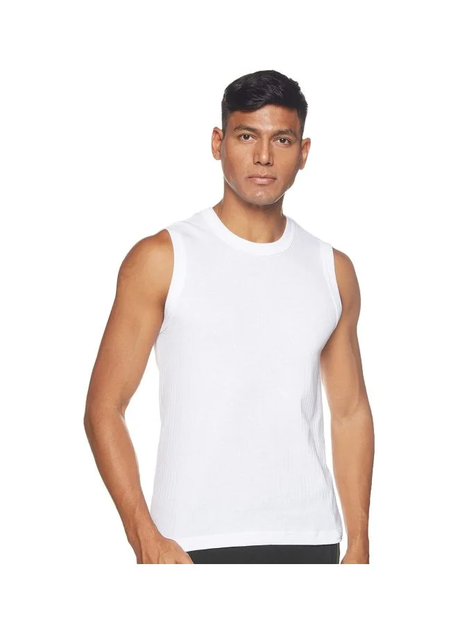 JOCKEY Jockey 9930 Men Super Combed Cotton Rib Solid Round Neck Muscle Vest