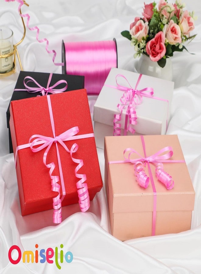 OMISELIO Pink Ribbon, 500 Yard Crimped Pink Curling Ribbon, Curling Ribbon for Gift Wrapping, Curly Ribbon, Balloon String, Balloon Ribbon, Gift Ribbon for Baby Shower, Wedding, Birthday - Image 2