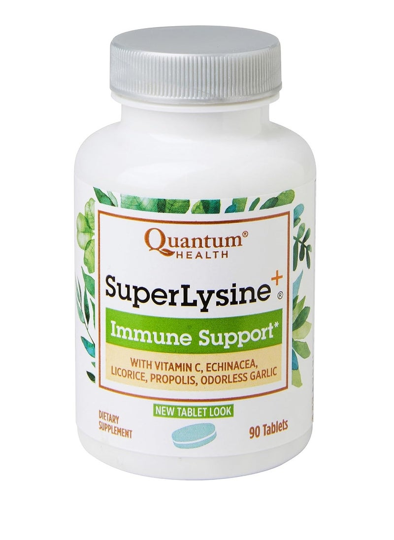 كوانتوم هيلث SuperLysine+ تركيبة متقدمة لدعم المناعة، 90 قرصًا  - Image 1