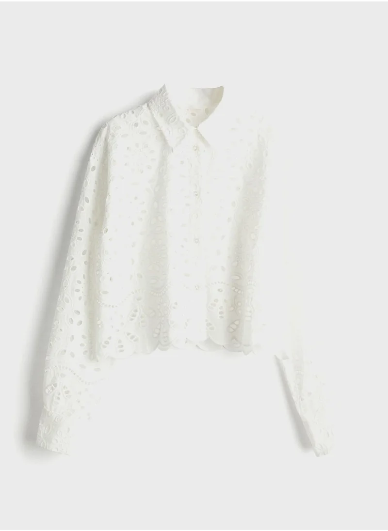 H&M Broderie Anglaise Shirt