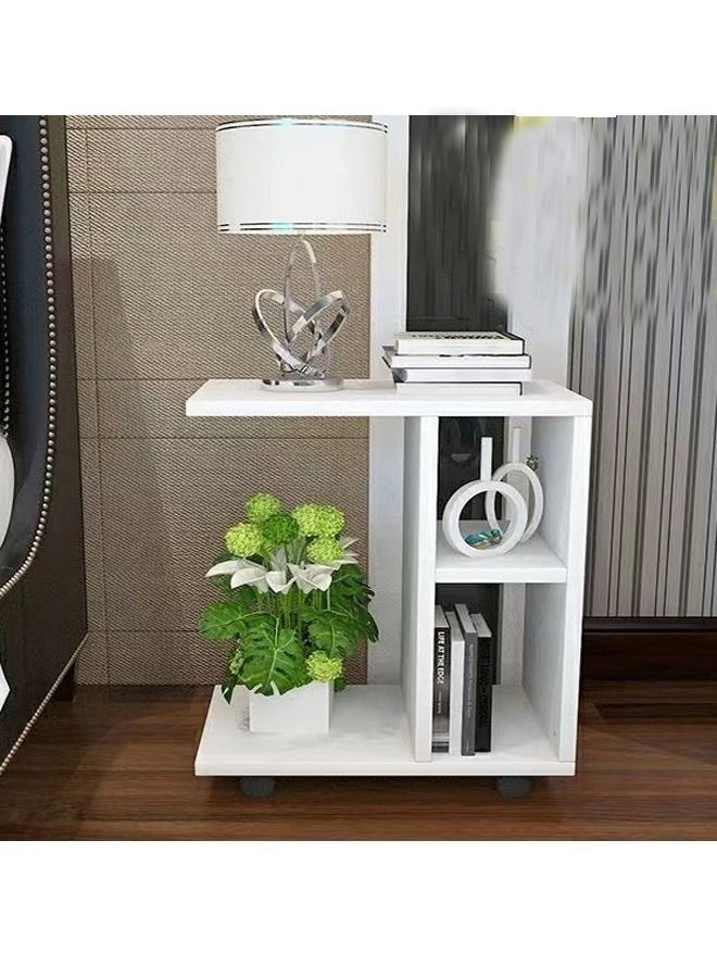 fashionhome خزانة طاولة تخزين صغيرة وحديثة وبسيطة - Image 2