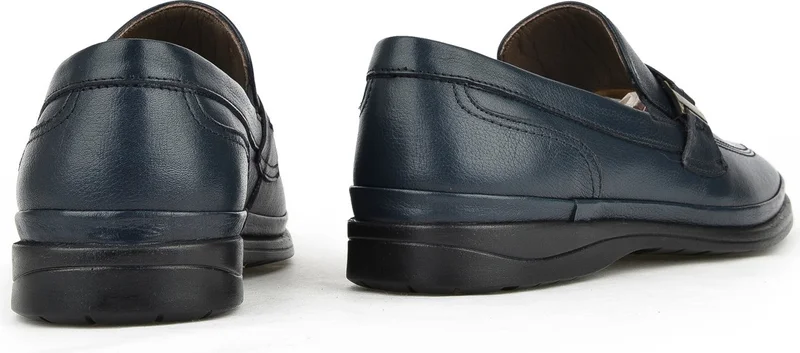 زيا , Men's Leather Comfort Shoes 141144Z1979 Navy Blue