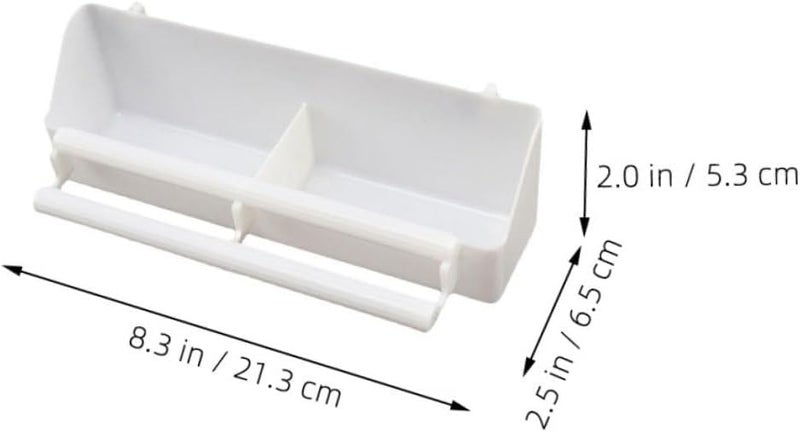 GANAZONO 3pcs Bird Food Bowl with Stand Double Compartment Parrot Feeding Container Small Bird Cage Feeder Suitable for Cockatiels Lovebirds Finch - Image 2