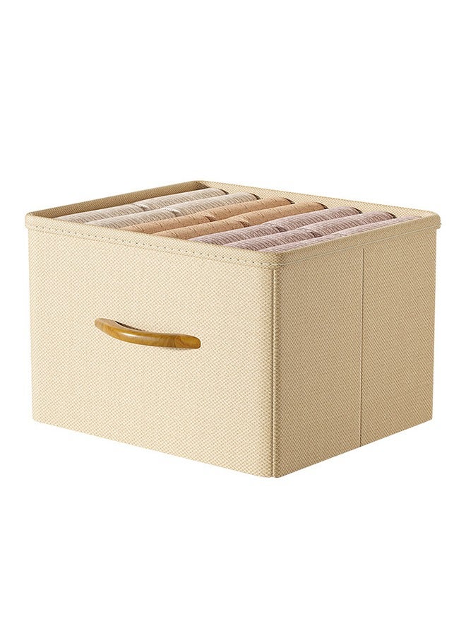 3pcs Wardrobe Clothes Organizer Foldable Closet Storage Organizer for Clothes Jeans Washable Closet Storage Boxes with Carrying Handles Cube Storage Bin for Home Bedroom Office - Image 5